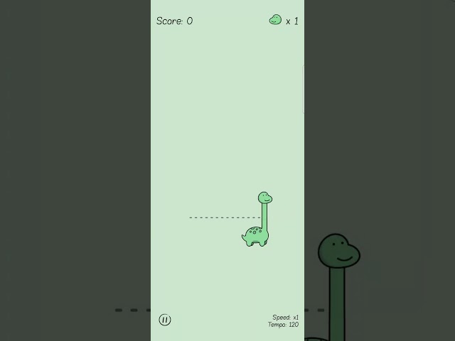 Like a Dino! Gameplay Fun Game and Easy Beat Your Highest Score