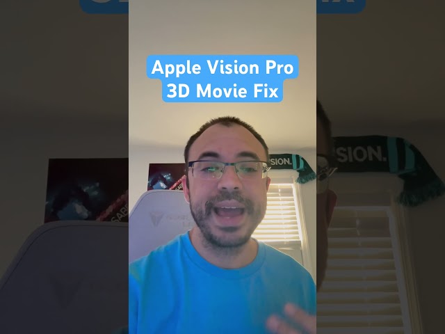 PSA For Those With Apple Vision Pro, if your having issues seeing your 3D Movies, Watch This #shorts