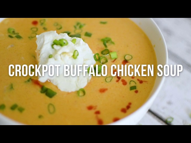 Keto Crockpot Buffalo Chicken Soup