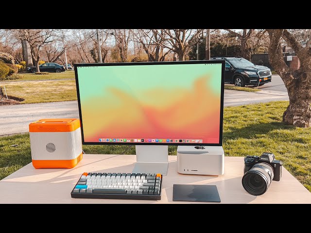 Portable Mac Studio Minimal Desk Setup!