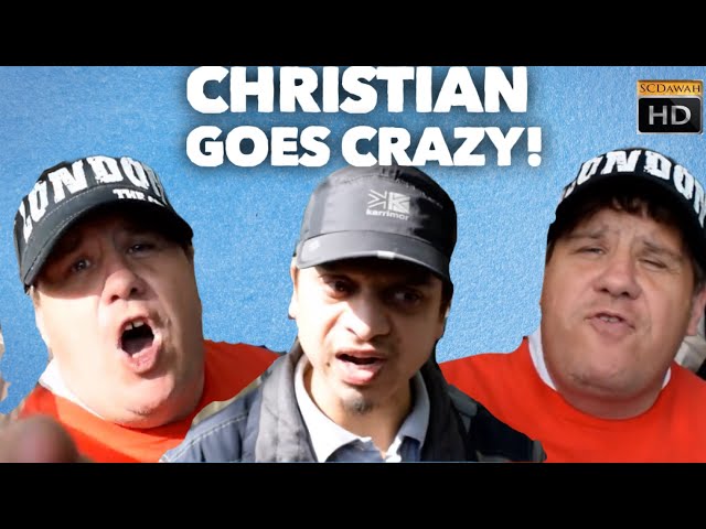 Christian goes crazy! Mansur Vs Christian (Speakers Corner)
