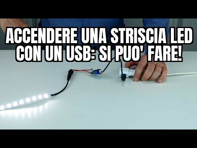 Accendere una striscia LED con un USB: SI PUO' FARE!