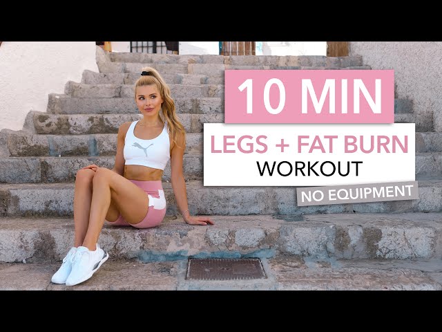 10 MIN LEGS + FAT BURN - tone your thighs, booty & burn calories - No Equipment I Pamela Reif