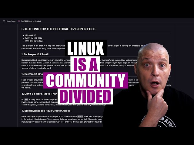 Solutions For The Political Division Within The Linux Community