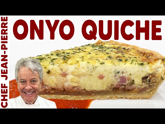 Onion (Onyo) & Bacon Quiche | Chef Jean-Pierre