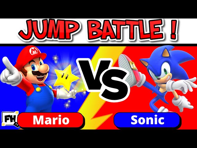 Super Mario 🔴VS🔵 Sonic Jump Battle | Kids Brain Break | Go Noodle Inspired