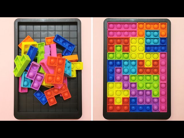 Pop It Fidget Tetris Jigsaw Puzzle Toy