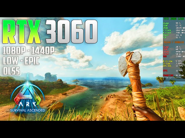 ARK Survival Ascended RTX 3060 | 1440p - 1080p | Epic & Low | DLSS
