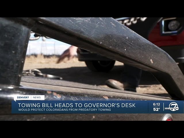 Towing bill passes through Colorado Senate, heads to governor's desk