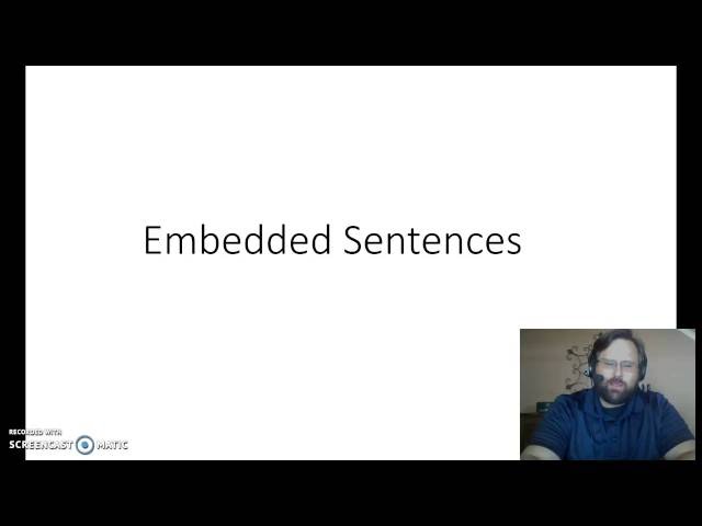 #24 Embedded Sentences in ASL