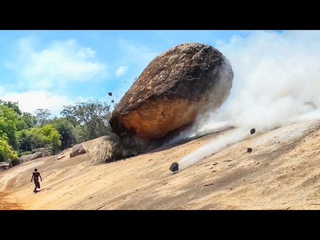 35 Massive Rockfalls Caught on Camera