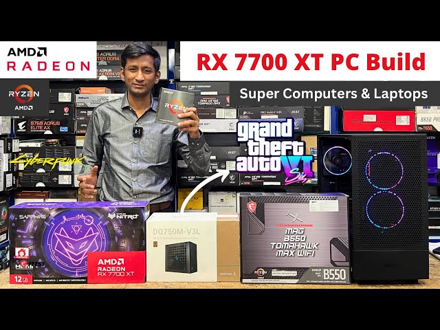 90,000 Rs Best Gaming Pc Build with AMD Radeon RX 7700 XT in SP Road Bangalore   #pcbuild