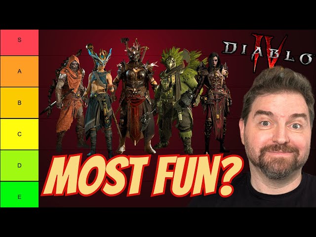 Diablo 4 Tier List: EVERY CLASS Ranked By FUN TO PLAY 1-100