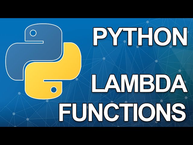 Working with Lambdas in Python