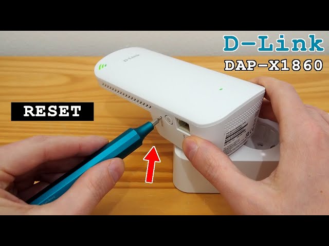 D-Link DAP-X1860 Wi-Fi 6 extender dual band • Factory reset