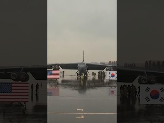 U.S. B-52 bomber lands at S. Korean air force base for the first time