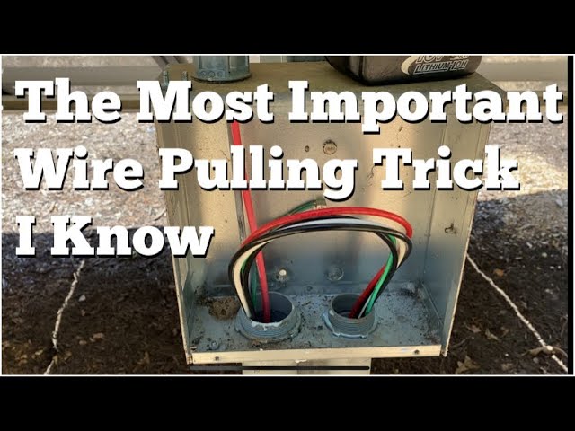 Wire pulling secrets:  Getting Pull String thru Buried Conduit.