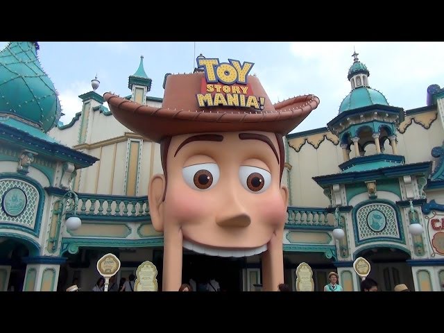 Toy Story Mania in Japanese Complete Ride POV Tokyo DisneySea Japan