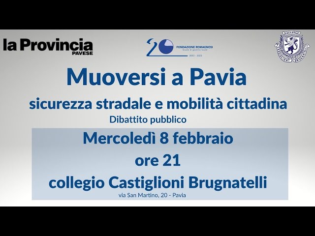 Muoversi a Pavia: sicurezza stradale e mobilità cittadina