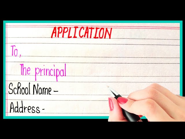 Write an application for the post of teacher in school/application for the post of teacher in school