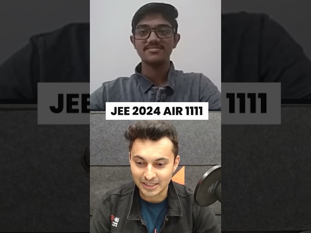 AIR 1111 🔥Clearing JEE Mains on the 1st Attempt #shorts #jee2024