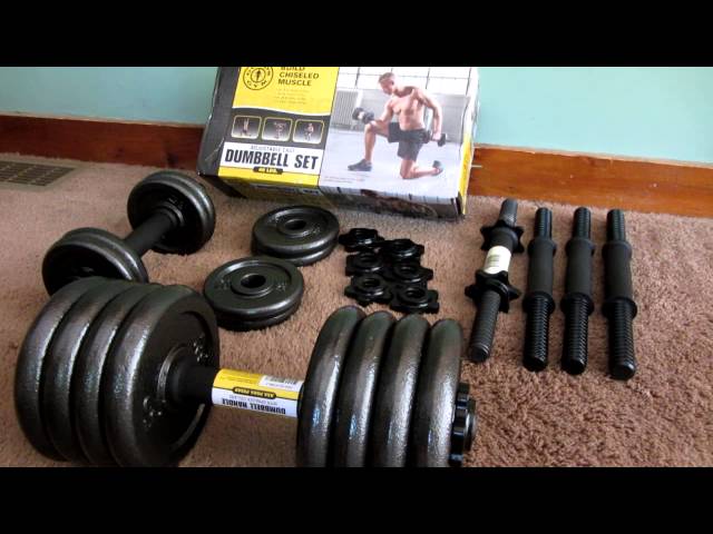 Unboxing Of Golds Gym 40 LBS Ddjustable Cast Dumbbell Set