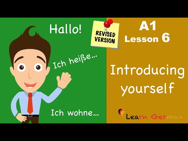 A1 - Lesson 6 | sich vorstellen | introducing yourself  in German | Learn German