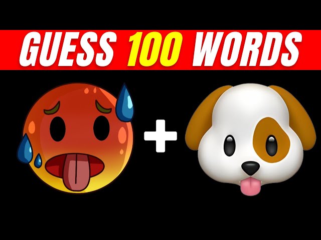 Guess the WORD by EMOJI | 100 Words | Guess The Emoji 😝