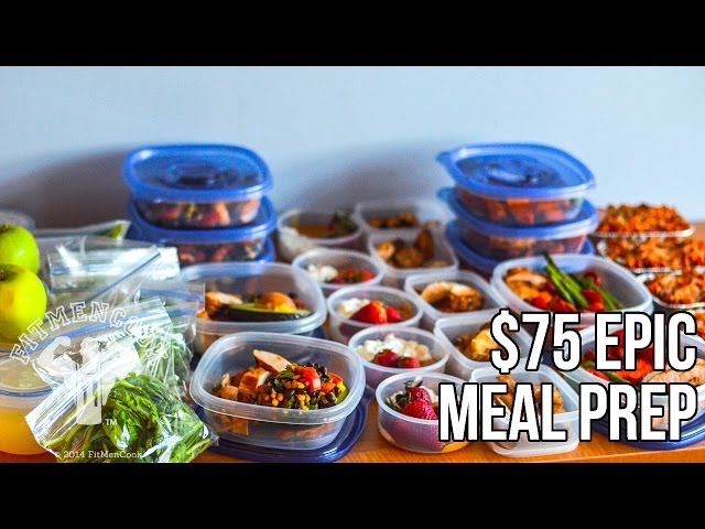FitMenCook $75 Epic Meal Prep: Bodybuilding Budget / Prep de Comida de $75