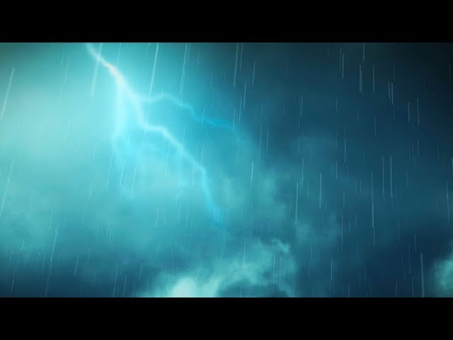 Rain + Thunder Sounds for Sleeping (Dark Screen)