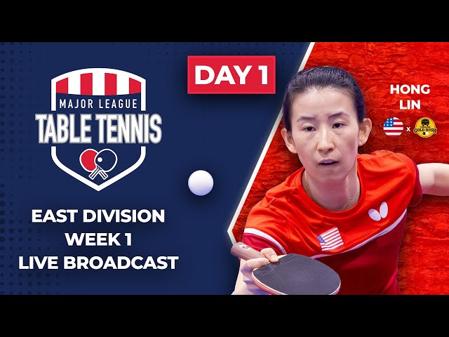 Major League Table Tennis Week 1 Live Stream | East Division Day 1