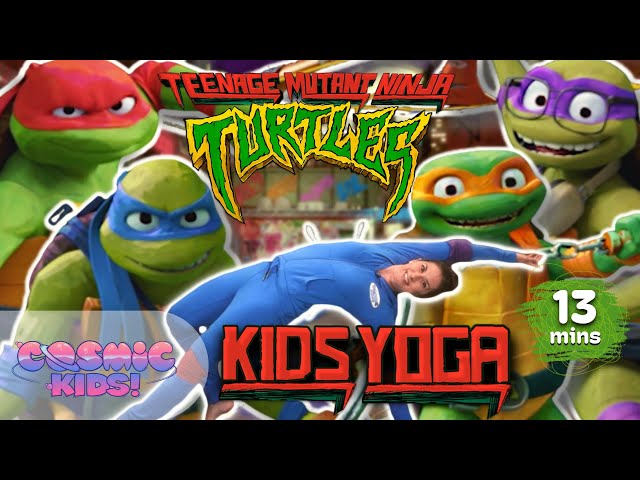 NEW! Teenage Mutant Ninja Turtles Mutant Mayhem - Cosmic Kids Yoga Adventure!