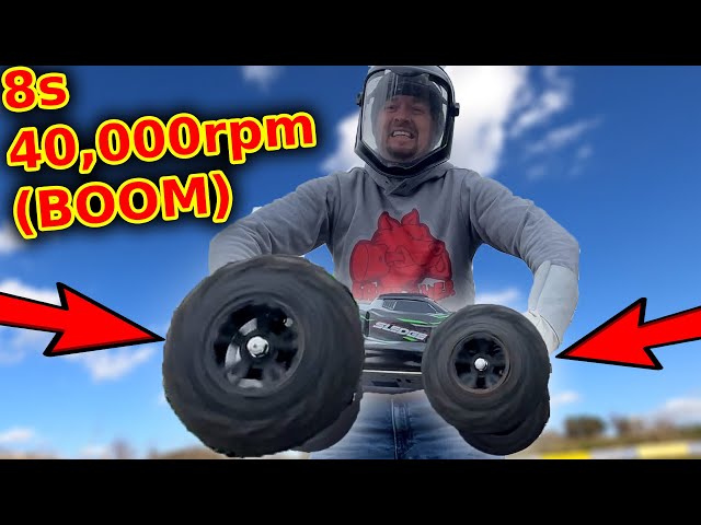 8s 40,000rpm RC car insanity (it blew up)