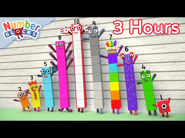 🌿Spring Fun Sums🌼🌈| 3 hours of Numberblocks full episodes | Maths for Kids | Learn to Count
