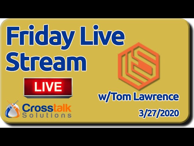 Friday Live Stream w/Tom Lawrence