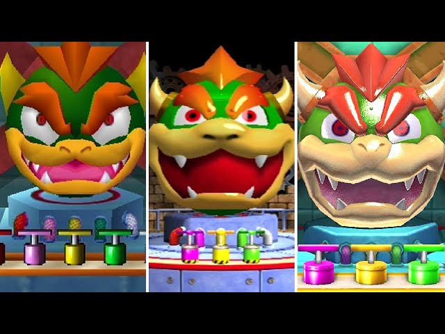 Mario Party Series - All Bowser Head Minigames