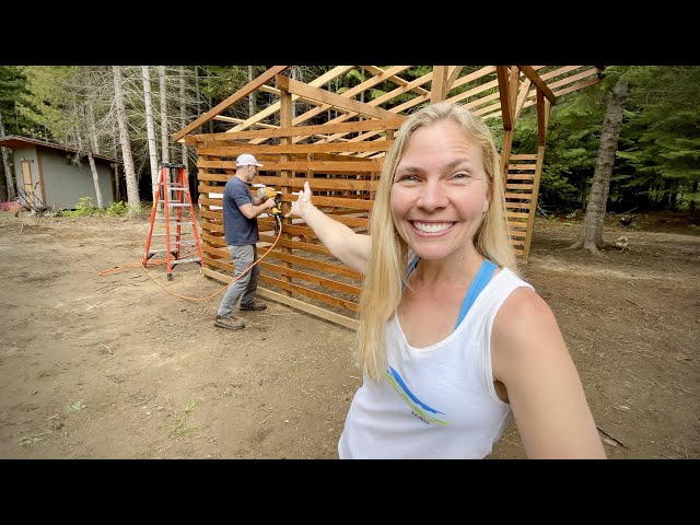 Building the Ultimate Woodshed - Couple Living Off Grid