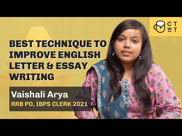 Best technique to improve English letter & essay writing - Vaishali Arya RRB PO 2021 #rrbpo