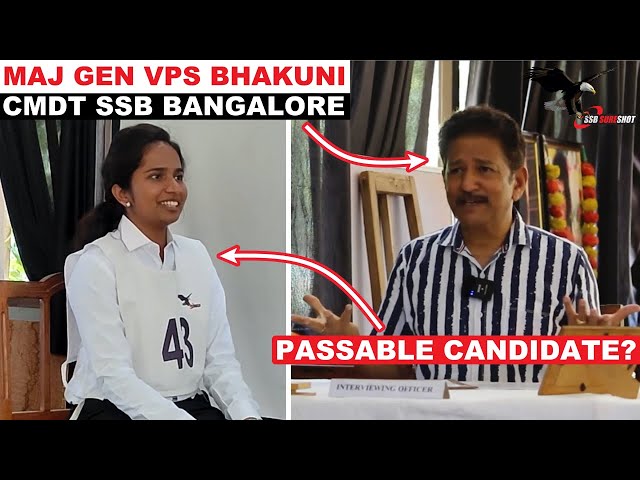 Live SSB Interview | Complete Interview and Feedback by Maj Gen VPS Bhakuni