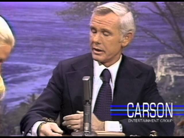 Johnny Carson is Afraid to Make the Tarantula Spider Mad on the Tonight Show