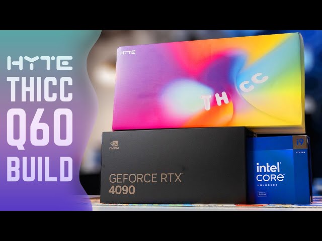 Hyte Thicc Q60 + 14900KS + 4090 PC Build!