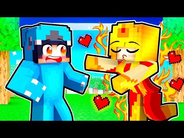 Dating the FIRE PRINCESS in Minecraft!