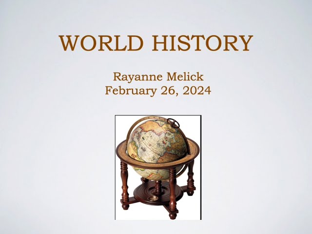 World History: How Boundary Changes Affect Records - Rayanne Melick) 23 Feb 2024)