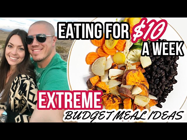 HOW TO EAT FOR $10 A WEEK | EXTREME Budget Grocery Haul & FULL Meal Plan | Vegan On A Budget