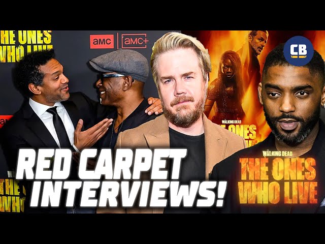 The Walking Dead: The Ones Who Live Red Carpet Interviews!