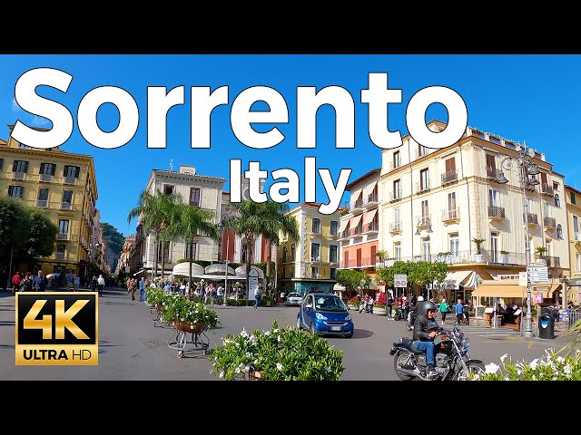 Sorrento, Italy Walking Tour (4k Ultra HD 60fps) – With Captions
