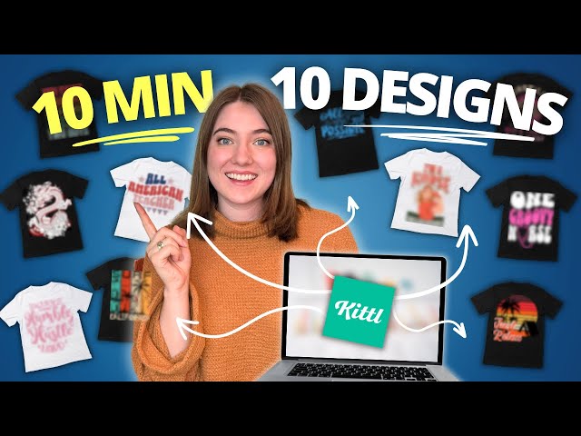 How to Make 10 EXTREMELY PROFITABLE (Beginner Friendly) Designs in Just MINUTES: Best POD Niches