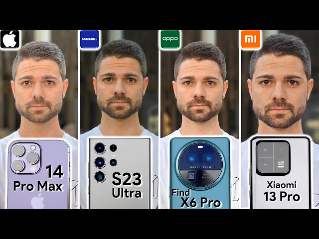 iPhone 14 Pro Max vs Samsung S23 Ultra vs OPPO Find X6 Pro vs Xiaomi 13 Pro Camera Test Comparison