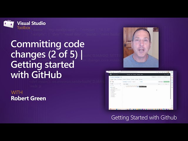 Committing code changes (2 of 5) | Getting started with GitHub