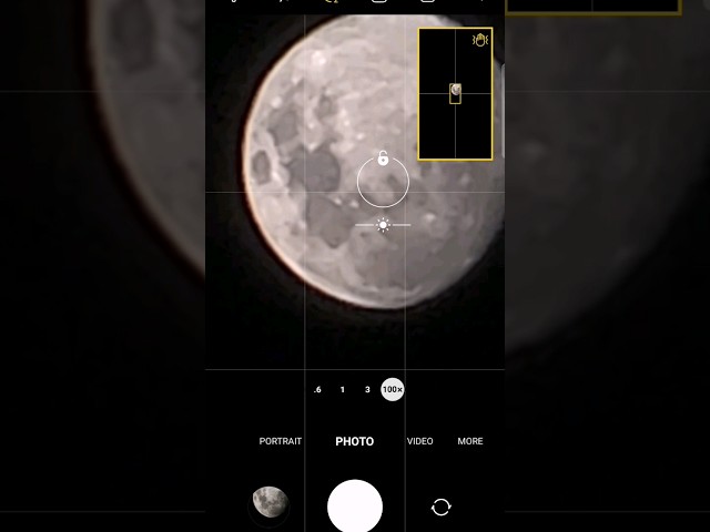 Capturing Moon on Samsung S22 Ultra